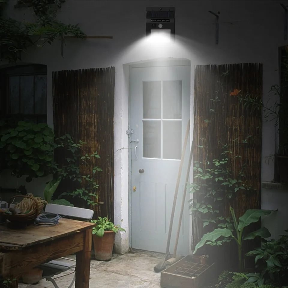 1 Pc Solar Light 20 LEDs Outdoor PIR Motion Sensor Lights IP65 Waterproof 120 Degree Sensing Wide Angle Lighting For Garage Front Door view 3