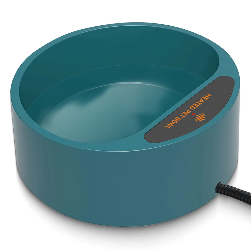 1 Pc Heated Water Bowl For Dog Cat 74.4OZ Heating Water Dish IP67 Waterproof Thermal Water Bowl Heated Pet Bowl Dog Cat Water Feeder Bowl view 3