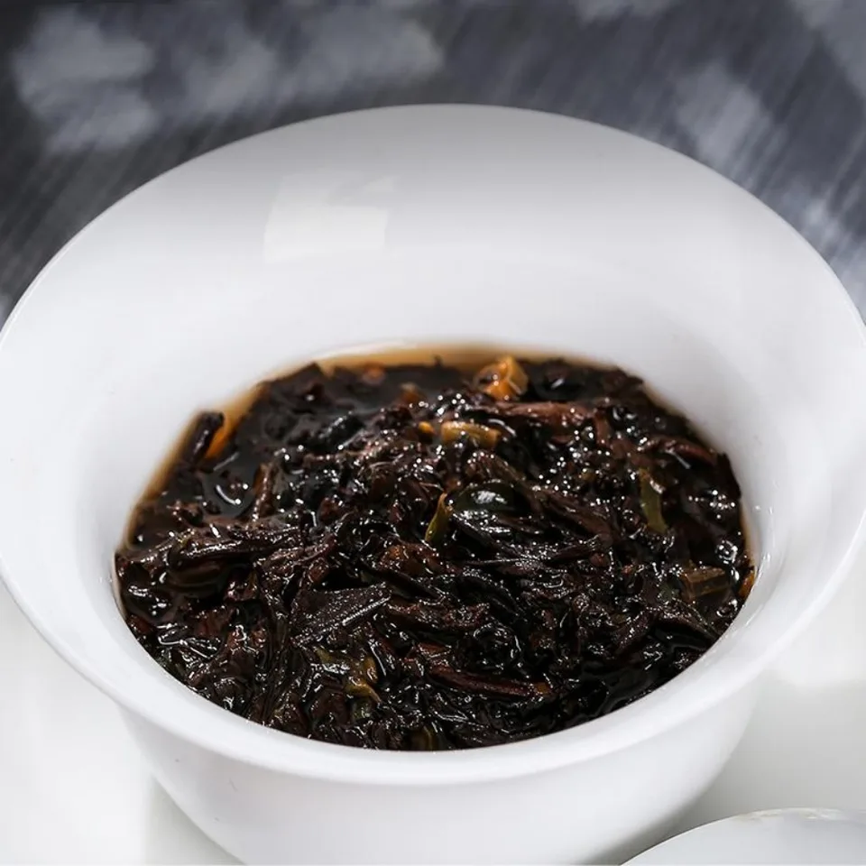 50g Yunnan Matured Pu'er Mini Pellet, Xinyi Glutinous Rice Aroma Ripe Pu'er view 3