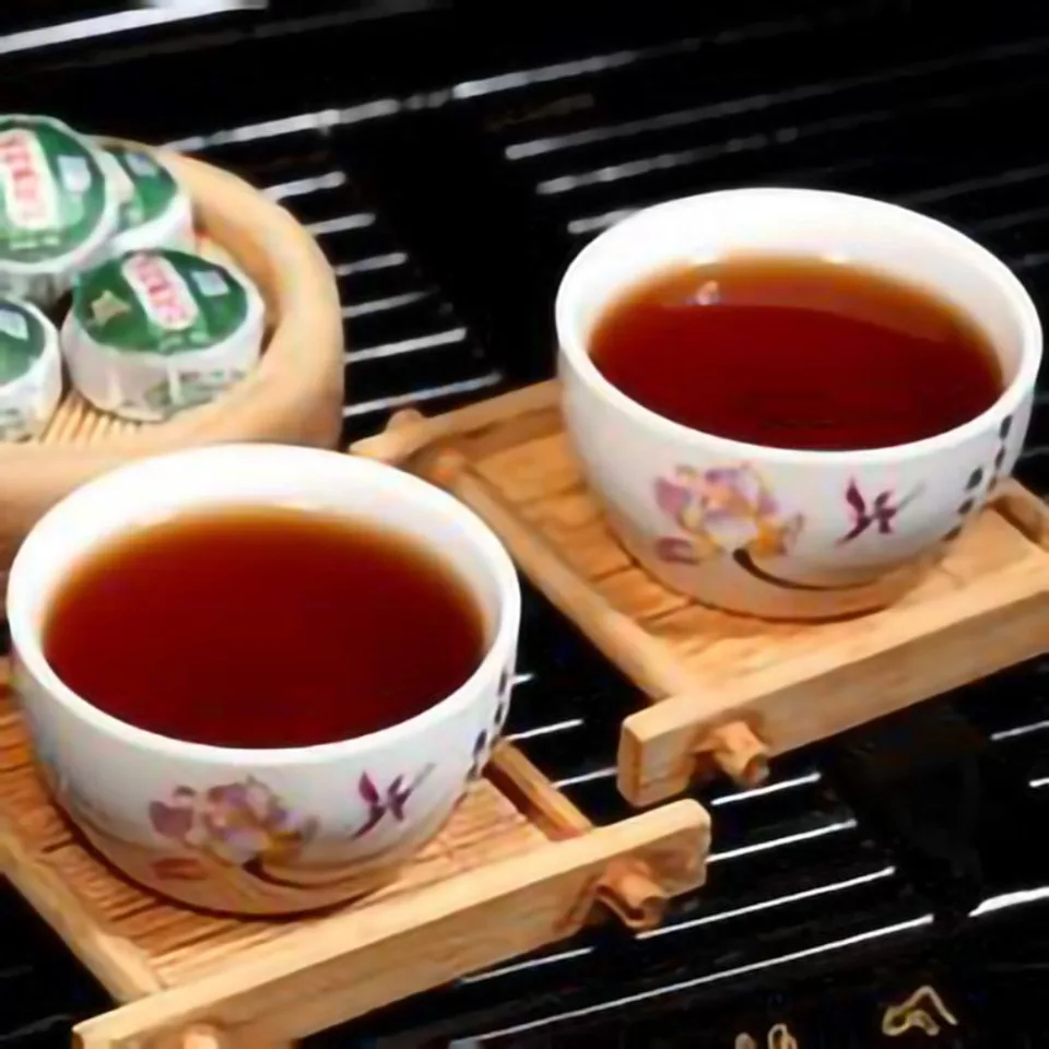 50g Yunnan Matured Pu'er Mini Pellet, Xinyi Glutinous Rice Aroma Ripe Pu'er view 2