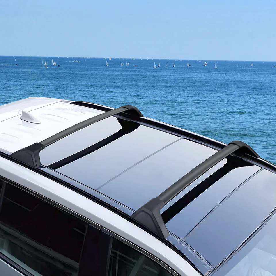 Car Roof Rack Cross Bars Aluminum Alloy Cargo Carrier Rooftop Crossbars Fit For RAV4 2019-2024 With Side Rails For Cargo Carrier Bag Kayak Bike Snowboard view 3