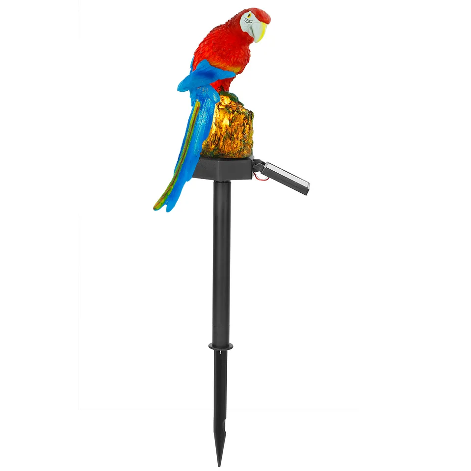 1Pc Solar Powered Parrot Garden Light IP65 Waterproof LED Parrot Landscape Lamp Decorative Lawn Lights For Yard Driveway Walkway Patio