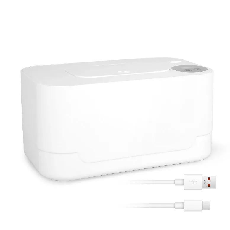 Baby Wipe Warmer With 3 Temperature Settings Type-C Powered Baby Wet Wipes Dispenser With Night Light Large Capacity Diaper Wipe Warmer For view 4