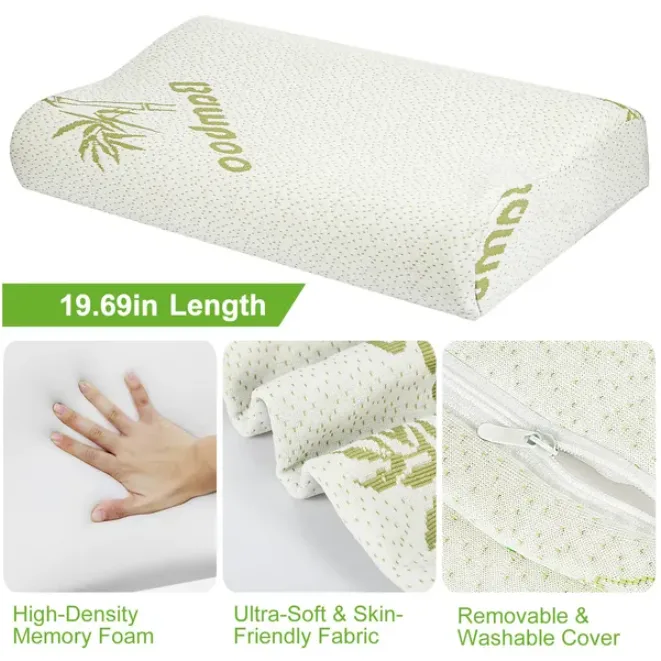 Bamboo Memory Foam Sleep Pillow view 3