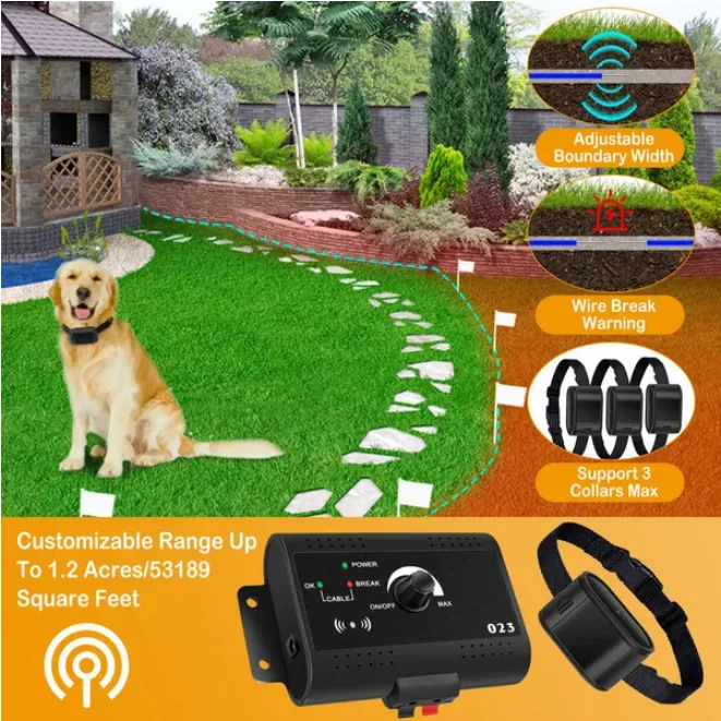 Electric Dog Fence System With Collar And Wire view 2