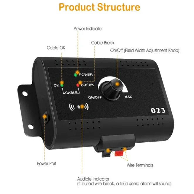 Electric Dog Fence System With Collar And Wire view 3