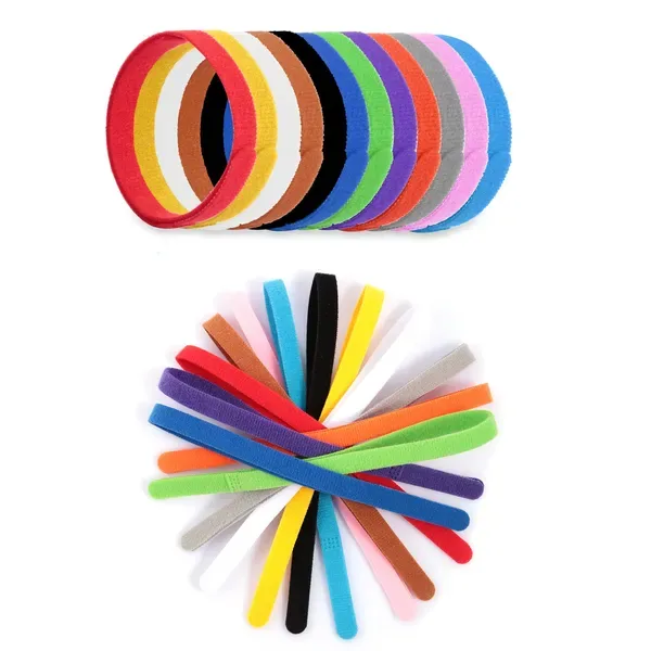 12 Colors Whelping Puppy ID Collars Adjustable Double-Sided Pet ID Bands view 2