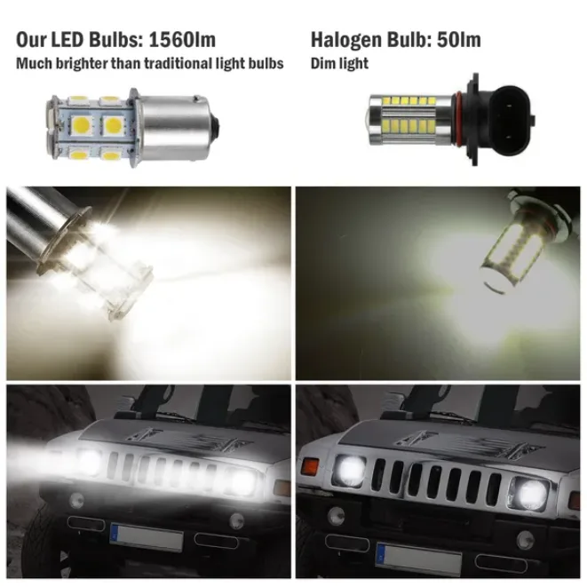 20Pcs 12V Car Light Bulbs 4500K 14MM Aluminum Alloy Turn Signal Light view 3