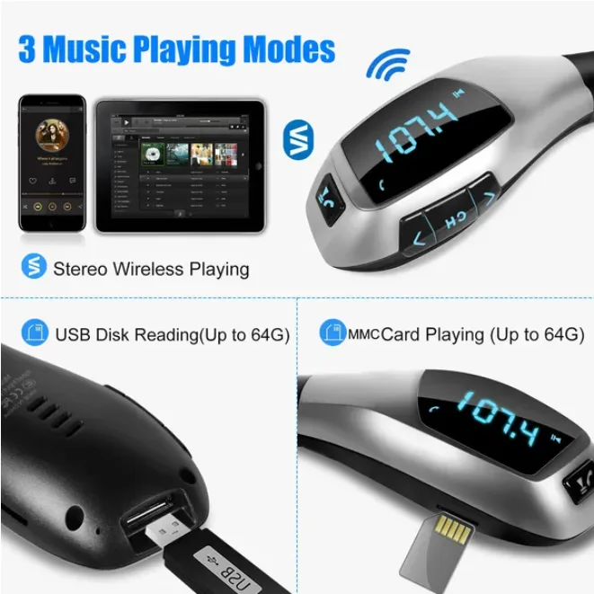 Car Mounted FM USB Wireless Transmitter view 3