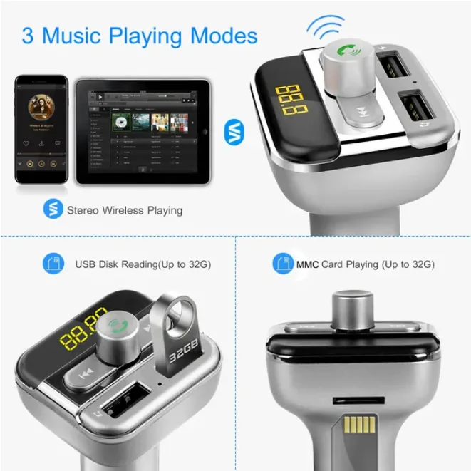 Car Mounted Wireless FM Transmitter view 2