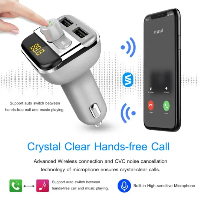 Car Mounted Wireless FM Transmitter view 3