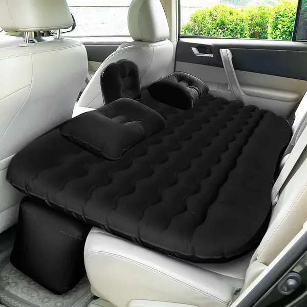 Car Air Mattress Bed Inflation Car Mattress Bed Portable Travel Camping Sleep Mat Car Inflation Bed For Trip view 2