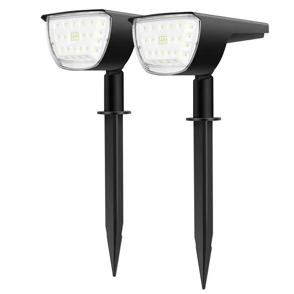 Solarek 32 LEDs Solar Landscape Spotlights IP65 Waterproof Solar Lights Auto On Off Solar Powered Security Wall Lights