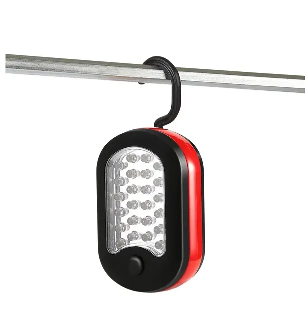 Compact Work Light 27LEDs Hang Lights Portable Magnetic Flashlight With Hook For Camping Hiking Emergency view 3