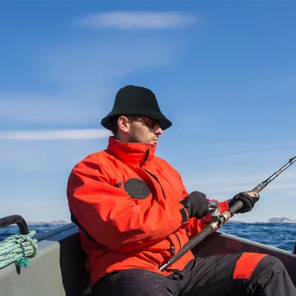 Fishman Hat Protective Face Shield Removable Sun Bucket Cap view 2