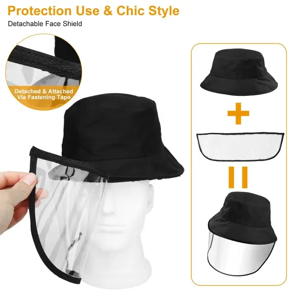Fishman Hat Protective Face Shield Removable Sun Bucket Cap view 3