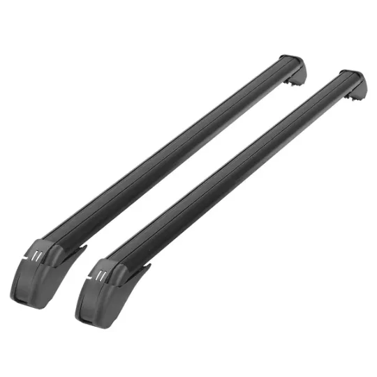 2PCS Universal 110cm 43-inch Car Roof Rack Cross Bar W  Anti-Theft Lock Adjustable Window Frame 2 Versions Random Delivery view 4
