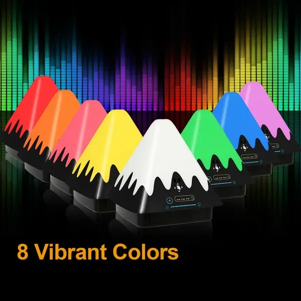 Touch Control Night Light 8-Color Change 6 Level Dimmable Light Brightness Table Lamp Portable Timer Lamp view 2