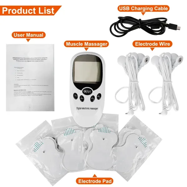 Electric Muscle Stimulator Dual Channels Pulse Massager view 4