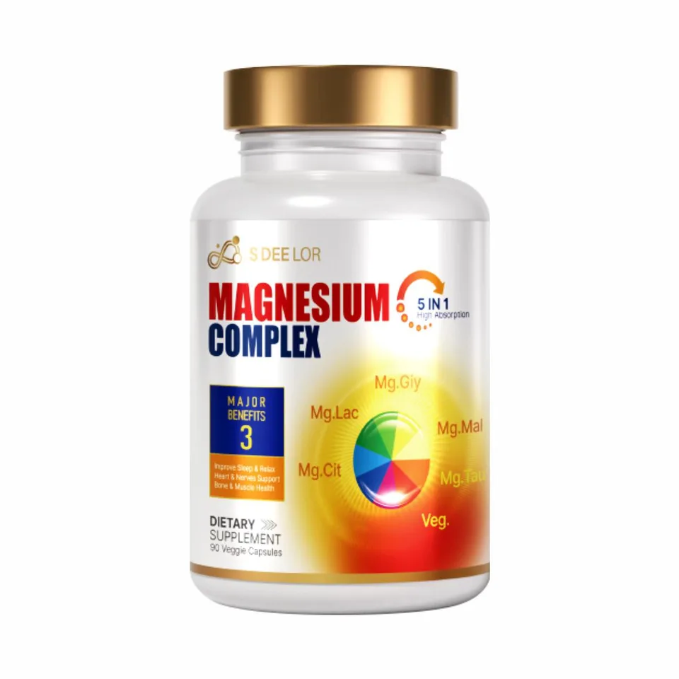 Magnesium Glycinate Malate Vitamin D3 Vegan Formula Supports Bone Health Highly Absorbable Chelated Product view 2