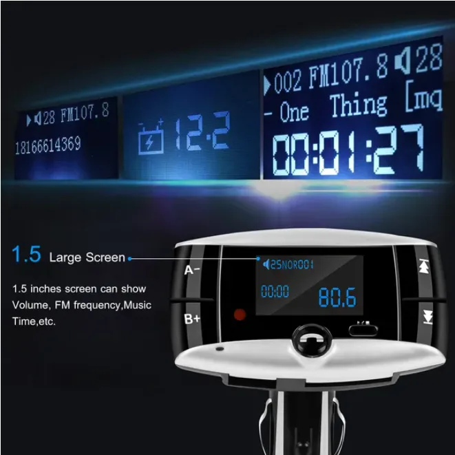 Car Mounted Wireless FM Transmitter view 3