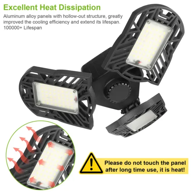 Deformable LED Ceiling Mounted Workshop Light view 3