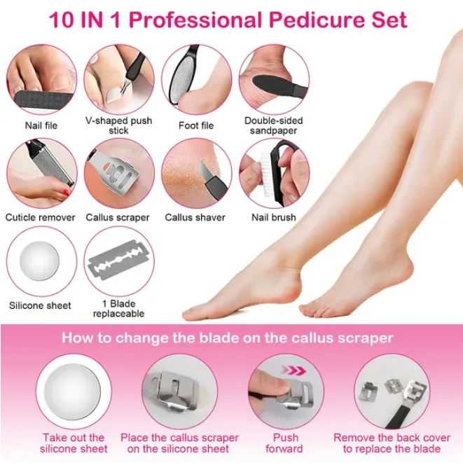 17 Pcs Electric Foot Callus Remover view 2