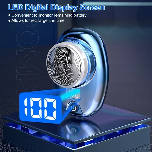 Portable Electric Shaver With LED Digital Display Type-C Rechargeable view 2