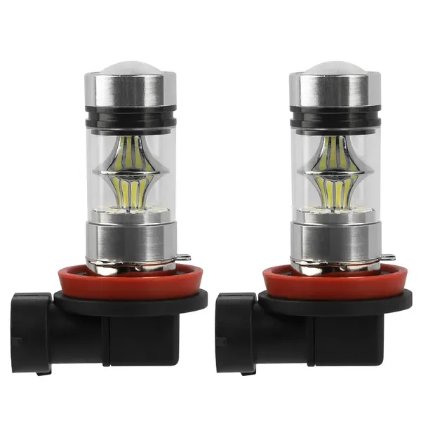 2PCS 1000lm 100W  LED Fog DRL Light Bulb IP65 Water-Resistant 360 Degree Beam Angle 6000K White By  Eggracks By Global Phoenix view 3