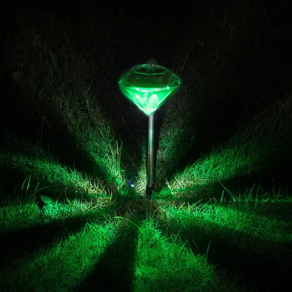 4Pcs Solar Garden Light Outdoor Diamond LED Light IP65 Waterproof view 3