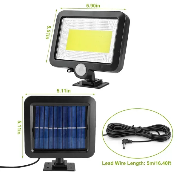 Solar Powered Wall Lights Outdoor LED Beads Motion Sensor Lamp view 2