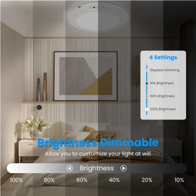 Rechargeable Motion Sensor Ceiling Light view 3