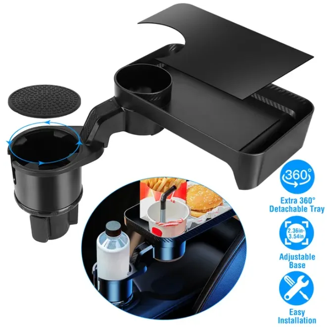 Rotating Car Bottle Holder Expander Adapter