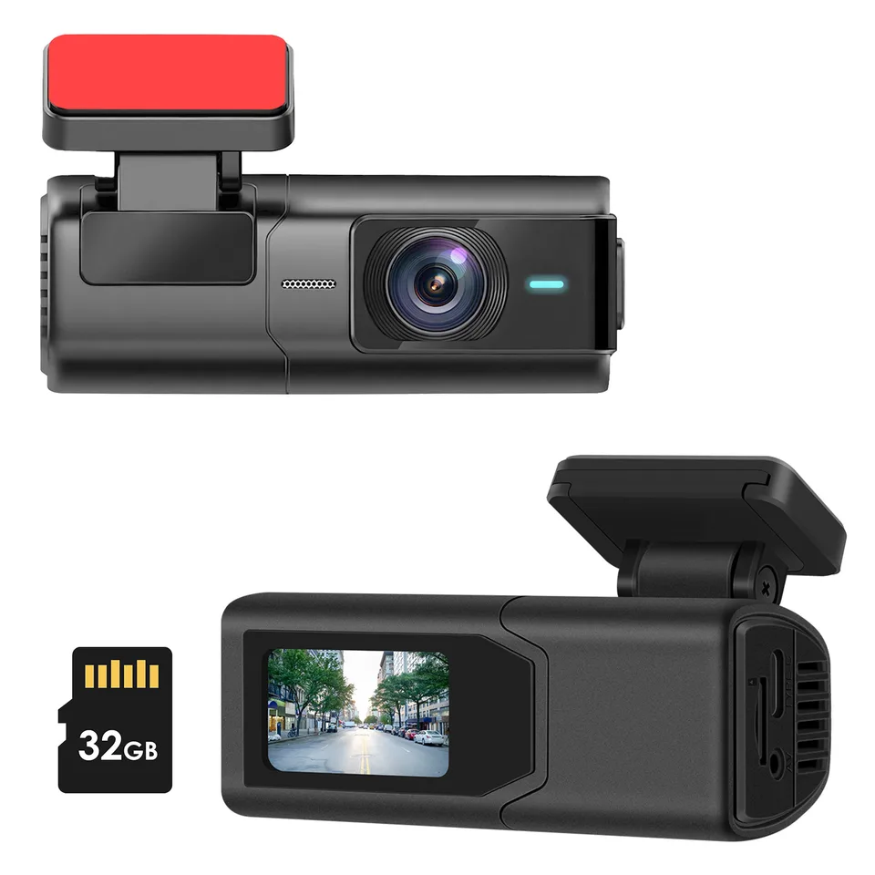 1Pc 2K HD Front Dash Cam For Car With IPS Screen Night Vision Loop Recording Included 32G Storage Card 140 Degree Wide Angle WiFi App Control Front Dashcam view 4
