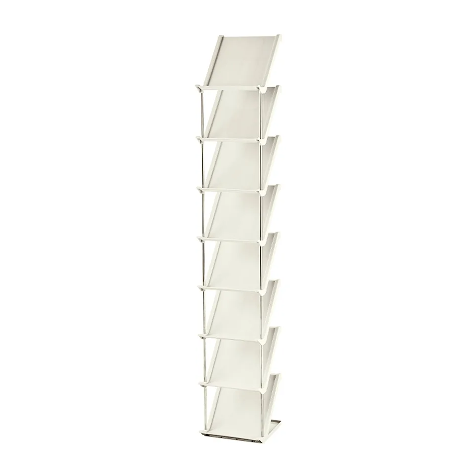 8 Tier Vertical Shoe Rack Narrow Free Standing Storage Organizer For Entryway Space-Saving Stackable Shoe Holder Corner Shoe Tower For Entryway Bedroom Hallway Living Room