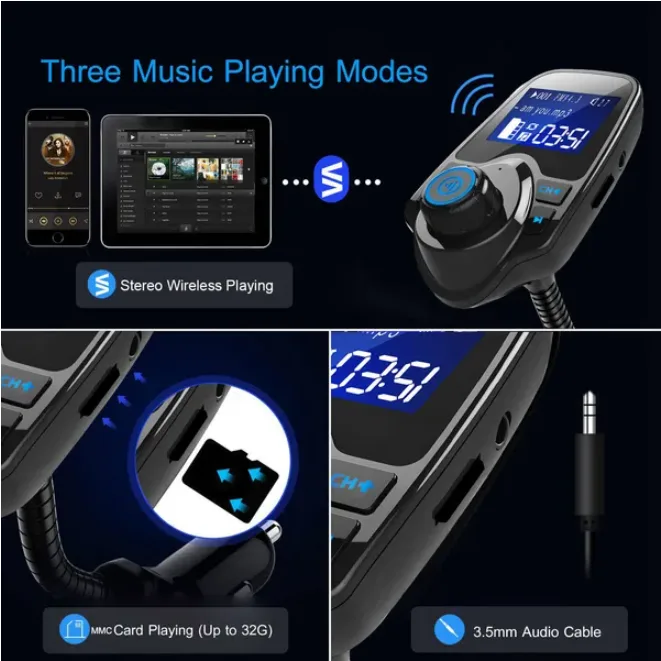 Car Mounted Wireless FM Transmitter view 3