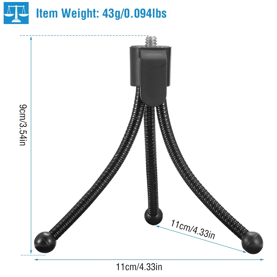Tripod Stand For Camera Mini Projector Flexible Tripod Holder Heavy Duty Camera Tabletop Mount With Anti-slip Feet For Photograph Recording view 2