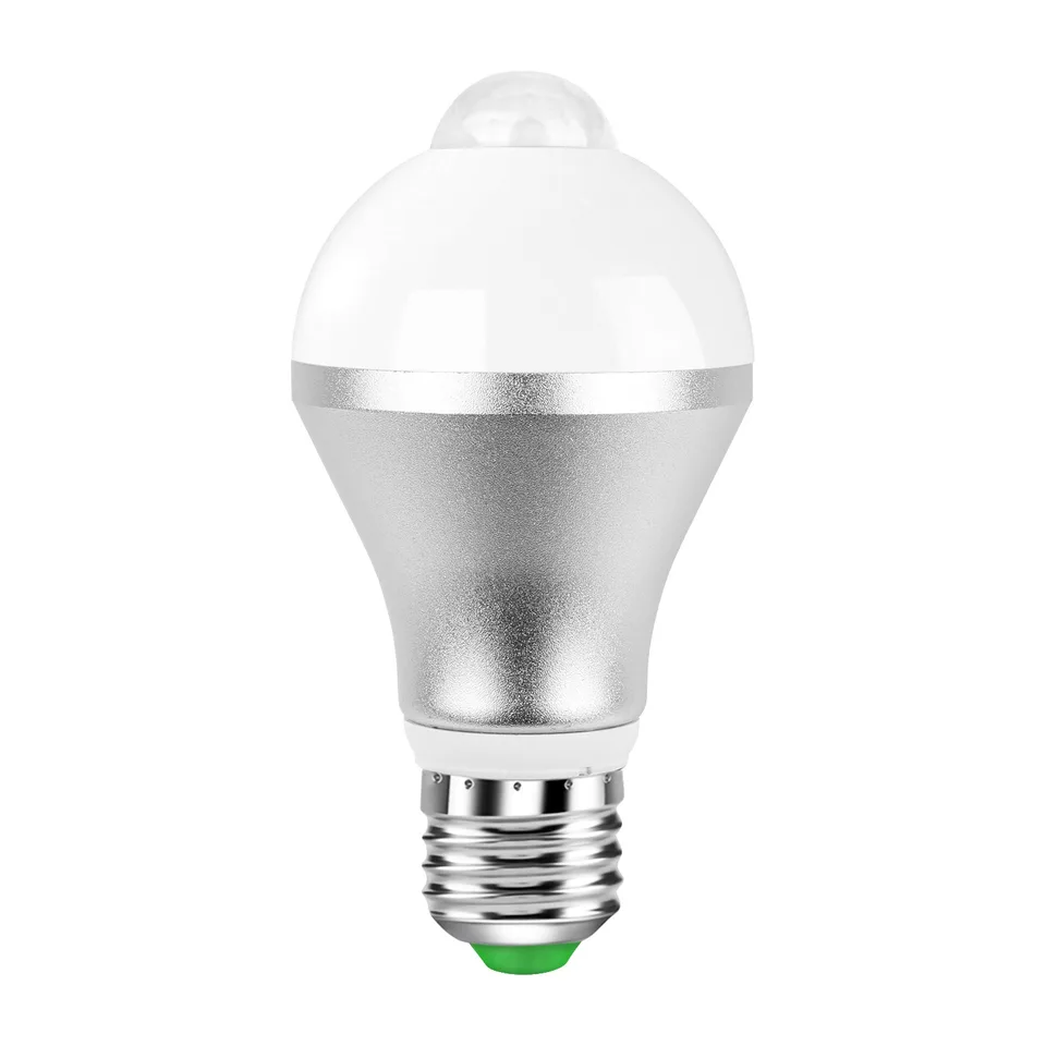 E27 Motion Sensor Light Bulb 9W 6500K Dusk To Dawn Automatic On-Off LED Light Bulb Indoor Outdoor Use view 2