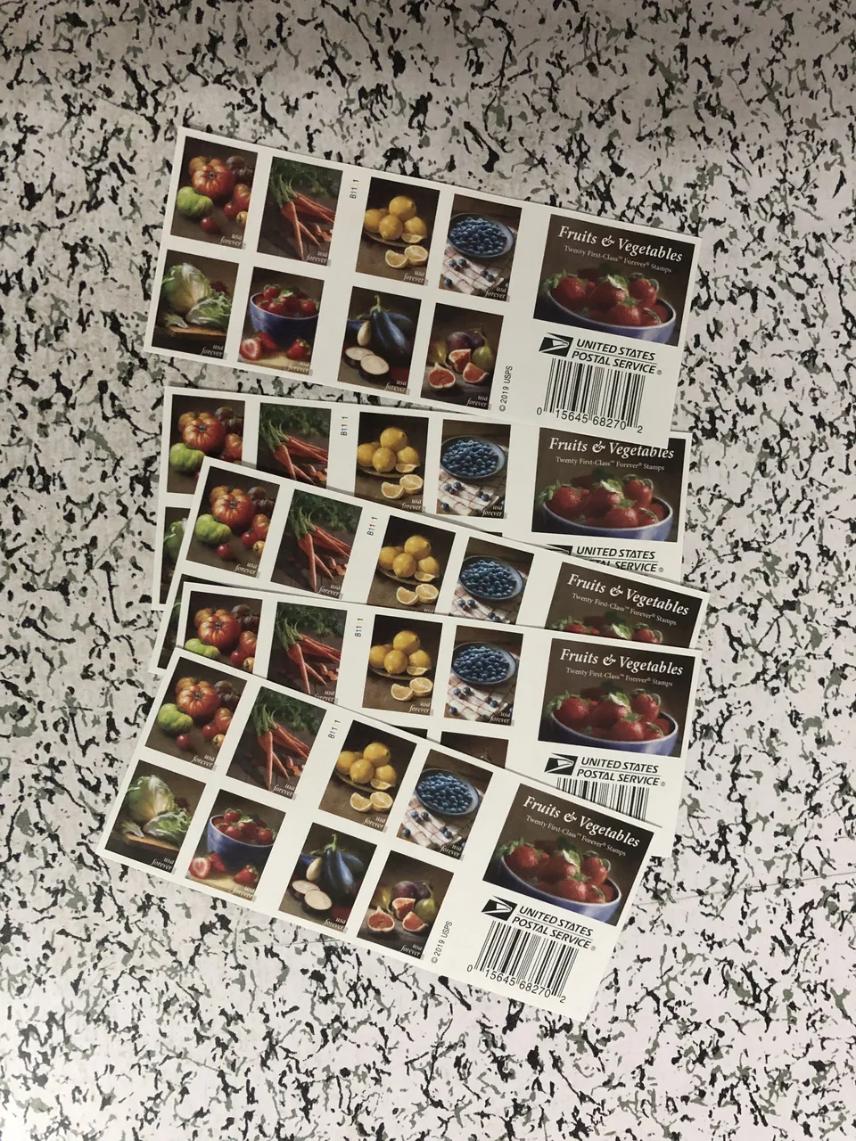 First-Class Rate U.S. STAMPS New Fruits & Vegetables 1 0 0pcs FREE SHIPPING view 3