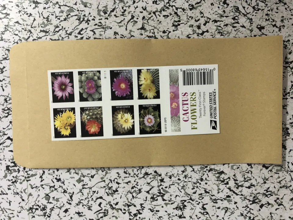 First-Class Rate U.S. FLAG STAMPS Cactus Flowers 1 0 0pcs FREE SHIPPING view 4