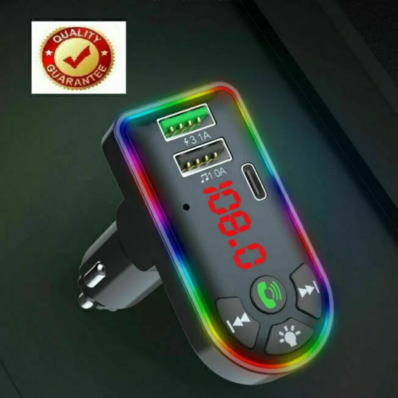 Car Bluetooth 5.0 MP3 Player FM Transmitter Radio 3.1A Fast Charger Adapter Lots view 4
