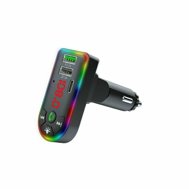 Car Bluetooth 5.0 MP3 Player FM Transmitter Radio 3.1A Fast Charger Adapter Lots view 2