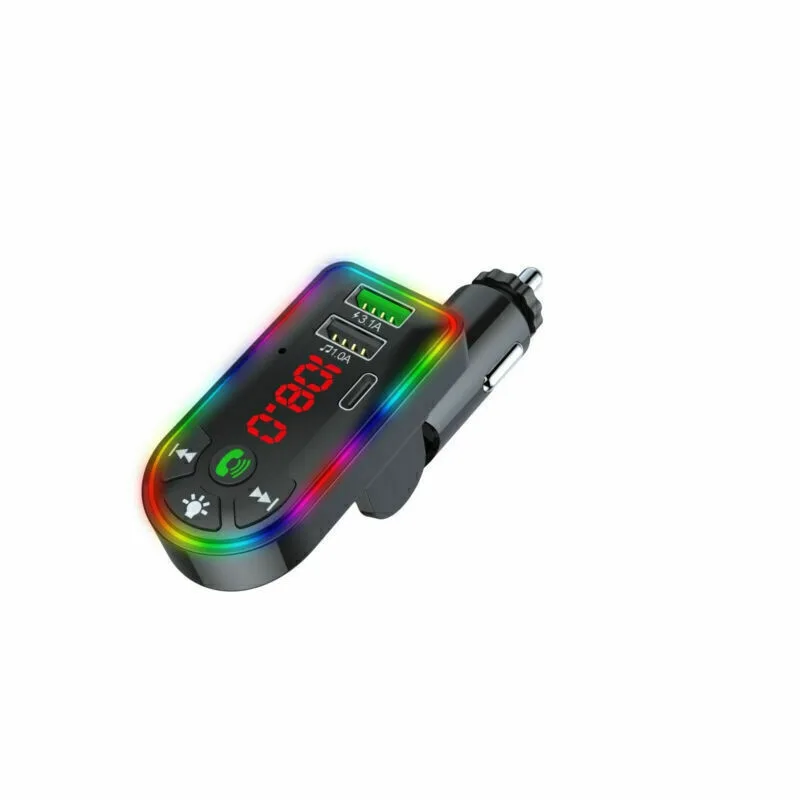 Car Bluetooth 5.0 MP3 Player FM Transmitter Radio 3.1A Fast Charger Adapter Lots view 3