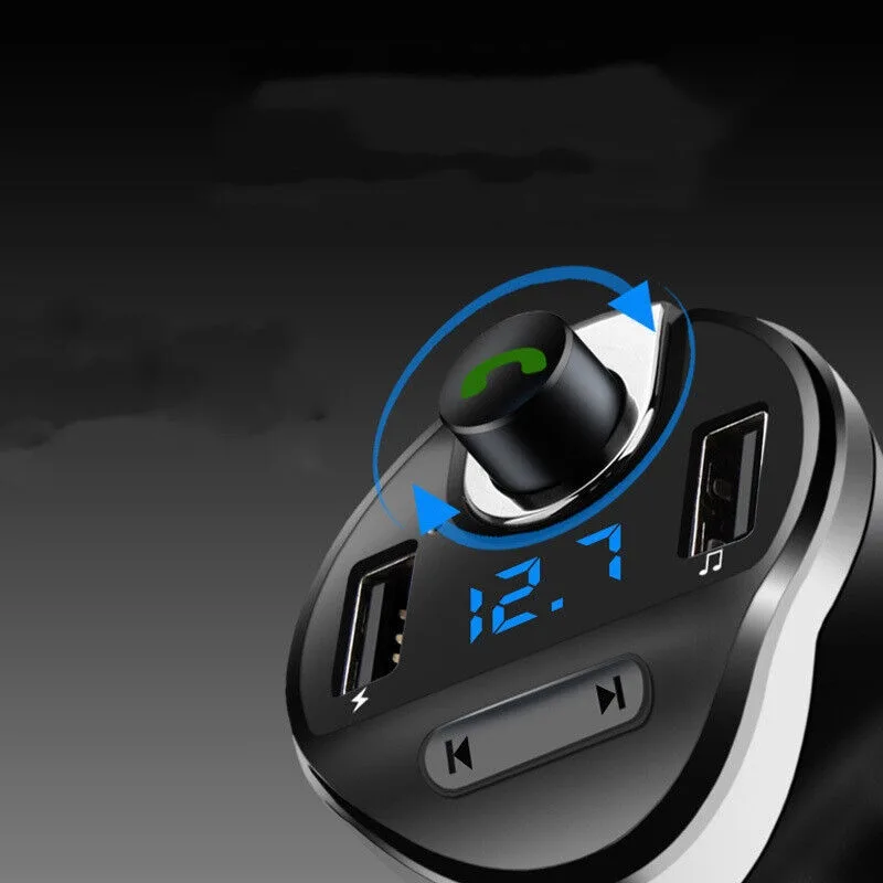 Car Bluetooth T20 Hands-free FM Transmitter MP3 Player Phone Charger view 2