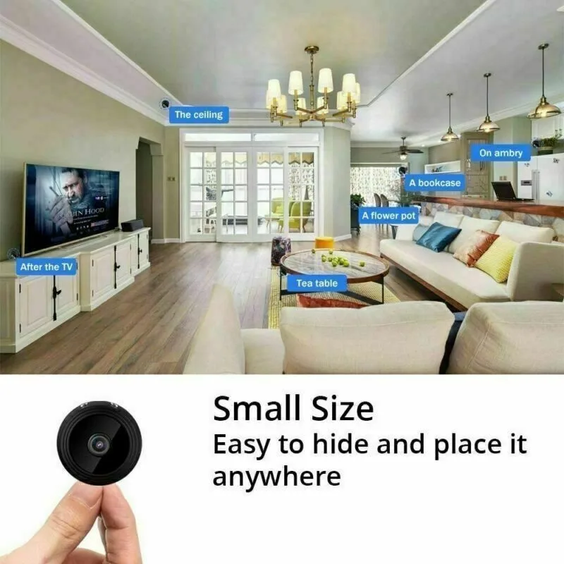 Mini Hidden Spy Camera Wireless Wifi IP Home Security 1080P HD DVR Night Vision view 3
