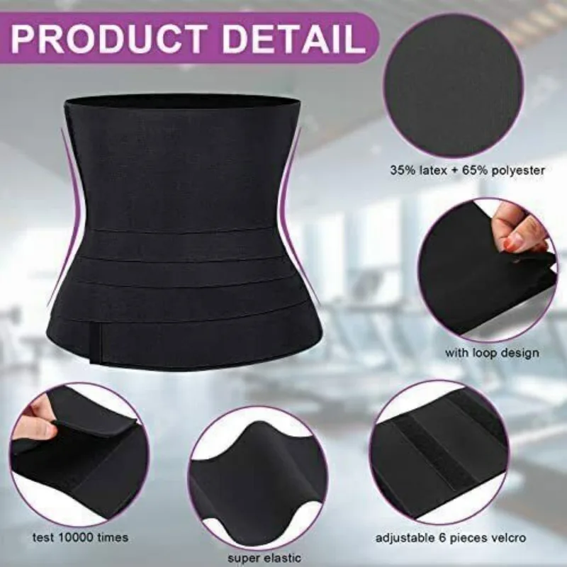 Snatch Me Up Bandage Sweat Wrap Lumbar Waist Support Belt Adjustable Masquerade view 3
