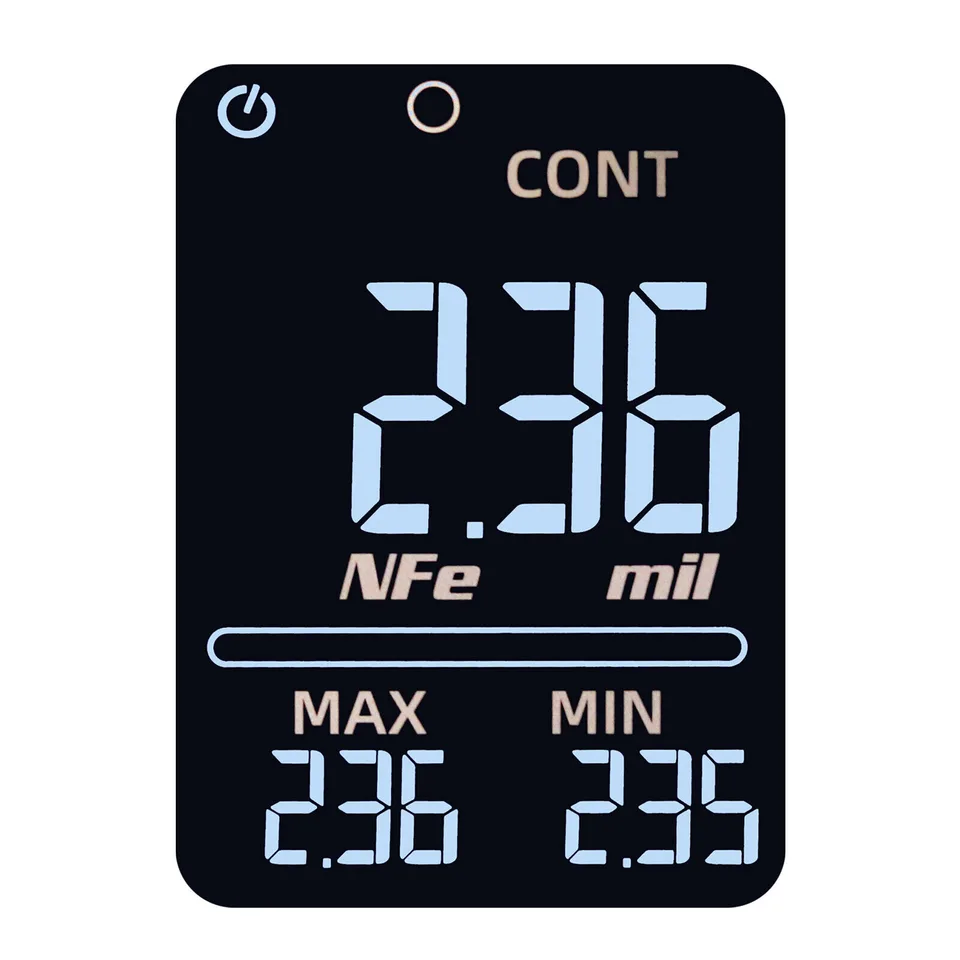 LCD Digital Thickness Gauge Car Coating Paint Film Depth Tester Fe NFe Probe view 2