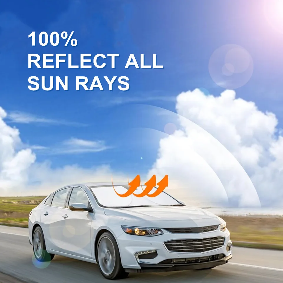 For 2016-2025 Chevy Malibu Car Front Windshield Sun Shade Reflective UVs Cover