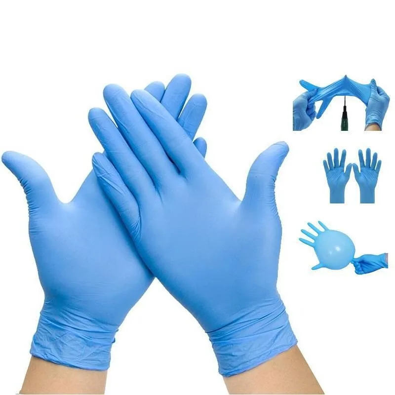 Nitrile Disposable Exam Glove Multipurpose Gloves Latex-Free,100pcs,Blue,Medium view 3