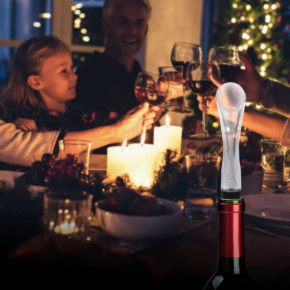 1 Pc Wine Aerator Pourer Spout Decanter Spout Attachable In-Bottle Wine Drip Stopper view 4